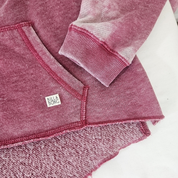 Billabong Crescent Moon Graphic Hoodie in Distressed Pink Size Small - Picture 6 of 12